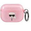 Dėklas Karl Lagerfeld KLAPUKHGP AirPods Pro dangtelis Glitter Karl`s Head