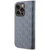 Karl Lagerfeld KLBKP14LSAKLHPG Apple iPhone 14Pro 6.1″ bookdėklas sidabrinis Saffiano Monogram