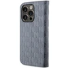Karl Lagerfeld KLBKP14XSAKLHPG Apple iPhone 14 Pro Max 6.7″ bookdėklas sidabrinis Saffiano Monogram