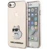 Karl Lagerfeld KLHCI8HNCHTCP Apple iPhone 7/8/SE 2020 / SE 2022 rožinės spalvos kietas dėklas Ikonik Choupette