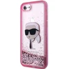 Karl Lagerfeld KLHCI8LNKHCP Apple iPhone 7/8/SE 2020 / SE 2022 rožinės spalvos kietas dėklas Glitter Karl Head