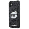 Karl Lagerfeld KLHCN61G2CPK Apple iPhone 11 /Xr 6.1″ juodos spalvos kietas dėklas Glitter Choupette Patch