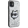 Karl Lagerfeld KLHCN61G2CPS Apple iPhone 11 /Xr 6.1″ sidabrinis kietas dėklas Glitter Choupette Patch