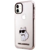 Karl Lagerfeld KLHCN61HNCHTCP Apple iPhone 11/ Xr 6,1″ rožinės spalvos kietas dėklas Ikonik Choupette