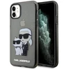 Karl Lagerfeld KLHCN61HNKCTGK Apple iPhone 11/ Xr 6,1″ juodos spalvos kietas dėklas Gliter Karl&Choupette