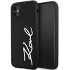 Karl Lagerfeld KLHCN61SKSVGK Apple iPhone 11 /Xr 6.1″ juodos spalvos kietas dėklas Silicone Signature