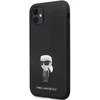 Dėklas Karl Lagerfeld KLHCN61SMHKNPK Apple iPhone 11/ Xr 6.1″ juodos spalvos Silicone Ikonik Metal Pin