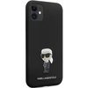 Dėklas Karl Lagerfeld KLHCN61SMHKNPK Apple iPhone 11/ Xr 6.1″ juodos spalvos Silicone Ikonik Metal Pin