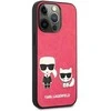Karl Lagerfeld KLHCP13LPCUSKCP iPhone 13 Pro / 13 6,1 fuksija/juostelė deklas Ikonik Karl &amp; Choupette