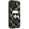 Karl Lagerfeld KLHCP13LPMNIKBK Apple iPhone 13 Pro / 13 6,1″ kietas dėklas juodos spalvos Monogram Ikonik Patch