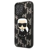Karl Lagerfeld KLHCP13LPMNIKBK Apple iPhone 13 Pro / 13 6,1″ kietas dėklas juodos spalvos Monogram Ikonik Patch