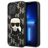 Karl Lagerfeld KLHCP13LPMNIKBK Apple iPhone 13 Pro / 13 6,1″ kietas dėklas juodos spalvos Monogram Ikonik Patch