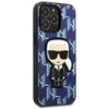 Karl Lagerfeld KLHCP13LPMNIKBL Apple iPhone 13 Pro / 13 6,1″ kietas dėklas mėlynas Monogram Ikonik Patch