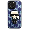 Karl Lagerfeld KLHCP13LPMNIKBL Apple iPhone 13 Pro / 13 6,1″ kietas dėklas mėlynas Monogram Ikonik Patch