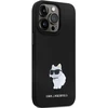 Karl Lagerfeld KLHCP13LSMHCNPK Apple iPhone 13 Pro / 13 6.1″ juodos spalvos kietas dėklas Silicone C Metal Pin