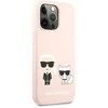 Karl Lagerfeld KLHCP13LSSKCI iPhone 13 Pro / 13 6.1 deklas Silikonas Karl &amp; Choupette