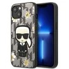Dėklas Karl Lagerfeld KLHCP13MPMNFIK1 Apple iPhone 13/ 14 / 15 6,1″ pilkos spalvos Flower Ikonik Karl