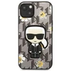 Dėklas Karl Lagerfeld KLHCP13MPMNFIK1 Apple iPhone 13/ 14 / 15 6,1″ pilkos spalvos Flower Ikonik Karl