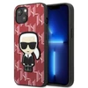 Karl Lagerfeld KLHCP13MPMNIKPI Apple iPhone 13/ 14 / 15 6,1″ kietas dėklas red Monogram Ikonik Patch