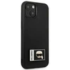 Karl Lagerfeld KLHCP13S3DKPK Apple iPhone 13 mini 5,4″ juodos spalvos kietas dėklas Ikonik Patch