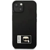 Karl Lagerfeld KLHCP13S3DKPK Apple iPhone 13 mini 5,4″ juodos spalvos kietas dėklas Ikonik Patch