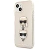 Karl Lagerfeld KLHCP13SKCTUGLGO iPhone 13 mini 5.4 zloto aukso spalvos deklas Glitter Karl`s & Choupette