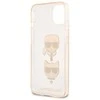 Karl Lagerfeld KLHCP13SKCTUGLGO iPhone 13 mini 5.4 zloto aukso spalvos deklas Glitter Karl`s & Choupette
