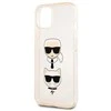Karl Lagerfeld KLHCP13SKCTUGLGO iPhone 13 mini 5.4 zloto aukso spalvos deklas Glitter Karl`s & Choupette