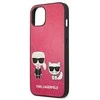 Karl Lagerfeld KLHCP13SPCUSKCP iPhone 13 mini 5.4 fuksija/juostelė deklas Ikonik Karl &amp; Choupette