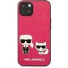 Karl Lagerfeld KLHCP13SPCUSKCP iPhone 13 mini 5.4 fuksija/juostelė deklas Ikonik Karl &amp; Choupette