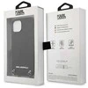 Karl Lagerfeld KLHCP13SPMK iPhone 13 mini 5,4 deklas juodas / juodas Tekstūruota oda su grandinėle