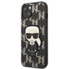 Karl Lagerfeld KLHCP13SPMNIKBK Apple iPhone 13 mini 5,4″ kietas dėklas juodos spalvos Monogram Ikonik Patch