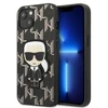 Karl Lagerfeld KLHCP13SPMNIKBK Apple iPhone 13 mini 5,4″ kietas dėklas juodos spalvos Monogram Ikonik Patch