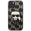 Karl Lagerfeld KLHCP13SPMNIKBK Apple iPhone 13 mini 5,4″ kietas dėklas juodos spalvos Monogram Ikonik Patch