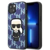Karl Lagerfeld KLHCP13SPMNIKBL Apple iPhone 13 mini 5,4″ kietas dėklas mėlynas Monogram Ikonik Patch