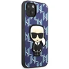 Karl Lagerfeld KLHCP13SPMNIKBL Apple iPhone 13 mini 5,4″ kietas dėklas mėlynas Monogram Ikonik Patch