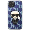Karl Lagerfeld KLHCP13SPMNIKBL Apple iPhone 13 mini 5,4″ kietas dėklas mėlynas Monogram Ikonik Patch