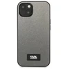 Karl Lagerfeld KLHCP13SSFMP2DG Apple iPhone 13mini 5,4″ kietas dėklas sidabrinis Saffiano Plaque