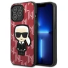 Karl Lagerfeld KLHCP13XPMNIKPI Apple iPhone 13 Pro Max 6,7″ kietas dėklas red Monogram Ikonik Patch