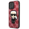 Karl Lagerfeld KLHCP13XPMNIKPI Apple iPhone 13 Pro Max 6,7″ kietas dėklas red Monogram Ikonik Patch