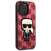 Karl Lagerfeld KLHCP13XPMNIKPI Apple iPhone 13 Pro Max 6,7″ kietas dėklas red Monogram Ikonik Patch