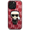 Karl Lagerfeld KLHCP13XPMNIKPI Apple iPhone 13 Pro Max 6,7″ kietas dėklas red Monogram Ikonik Patch