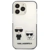Karl Lagerfeld KLHCP13XTPEKCW Apple iPhone 13 Pro Max 6,7″ kietas dėklas baltos spalvos Karl&Choupette