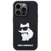 Karl Lagerfeld KLHCP14L3DRKHNK iPhone 14 Pro 6.1″ juodos spalvos kietas dėklas Rubber Choupette 3D