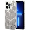 Karl Lagerfeld KLHCP14LLMNMS iPhone 14 Pro 6,1″ kietas dėklas sidabrinis Liquid Glitter Monogram