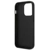 Karl Lagerfeld KLHCP14LSAPKHG iPhone 14 Pro 6.1 sidabrinis deklas Saffiano Karl`s Head Patch