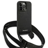 Dėklas Karl Lagerfeld KLHCP14LSTMMK Apple iPhone 14 Pro 6,1″ hardcase juodos spalvos Monogram Plaque Logo Strap