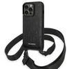 Dėklas Karl Lagerfeld KLHCP14LSTMMK Apple iPhone 14 Pro 6,1″ hardcase juodos spalvos Monogram Plaque Logo Strap