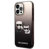 Dėklas Karl Lagerfeld KLHCP14LTGKCK iPhone 14 Pro 6.1 "hardcase juodas / juodas Gradient Ikonik Karl & Choupette