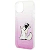 Karl Lagerfeld KLHCP14MCFNRCPI Apple iPhone 14 Plus / 15 Plus 6,7″ kietas dėklas rožinės spalvos Choupette Fun
